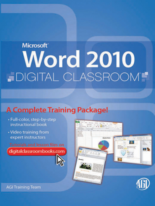 Title details for Microsoft Word 2010 Digital Classroom by AGI Training Team - Available